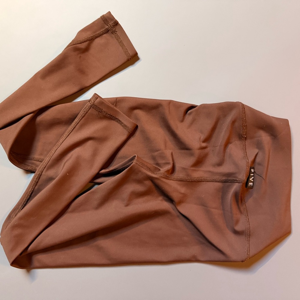 Girls' Stretch Leggings in Brown - FIVE